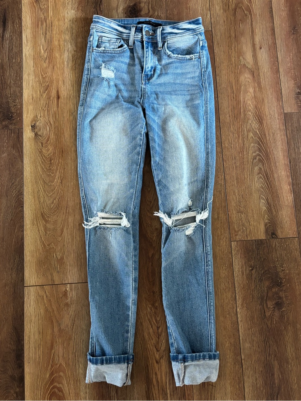 Flying Monkey Distressed High Rise Skinny Jeans